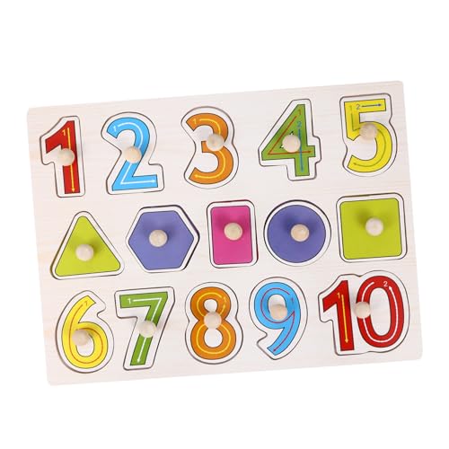 minkissy Holz Zahlenpuzzle Lernspielzeug Kreatives Jigsaw Puzzle Pädagogisches Steckspiel Fördert Denkfähigkeit und Beobachtung für Kleinkinder minkissy Holz Zahlenpuzzle Lernspielzeug Kreatives Jigsaw Puzzle Pädagogisches Steckspiel Fördert Denkfähigkeit und Beobachtung für Kleinkinder von minkissy