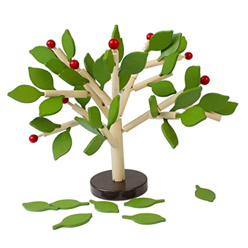 minkissy Holzbaum Puzzle für Abnehmbares Baum Puzzle Pädagogisches Holzspielzeug Grün Fördert Kreativität und Motorik als für Jungen und Mädchen von minkissy