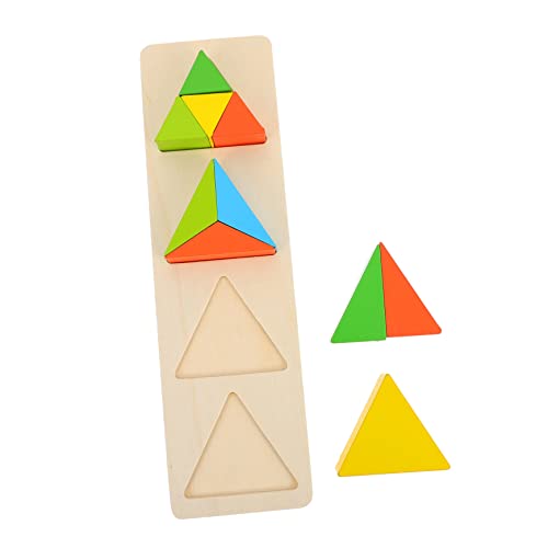 minkissy Holzbausteine Geometrisches Formen Zuordnungsspiel Lernspielzeug für Kleinkinder Montessori Pädagogisch Fördert Feinmotorik Gedächtnis Problemlösung von minkissy