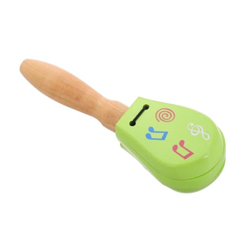 minkissy Holzklapper mit Langem Griff für Langlebiges Sicher Poliertes Musikinstrument zur Musikalischen Früherziehung Fördert Rhythmusgefühl und Motorik bei Kleinkindern und von minkissy