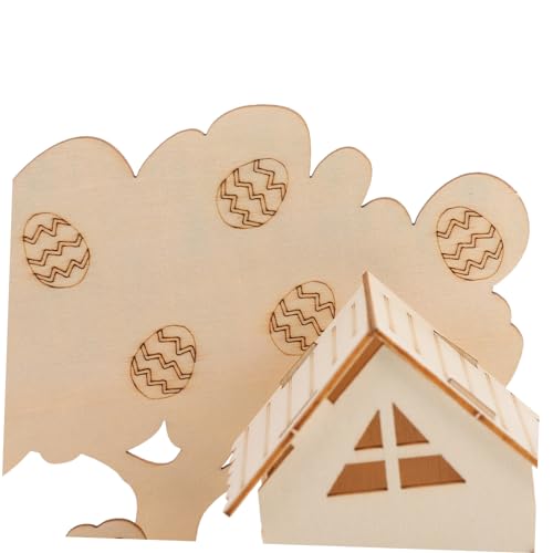 minkissy Holzpuzzle DIY Osterhase und Ei Pädagogisches für Erwachsene Fördert Feinmotorik und Problemlösung als zu Ostern von minkissy