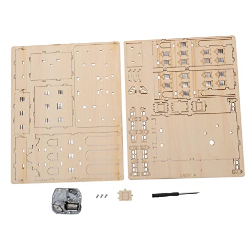minkissy Holzpuzzle DIY aus Holz Pädagogisches Modellspielzeug mit Glatter Oberfläche Vormontierte Teile Handgefertigtes Lernspielzeug für Jungen und Mädchen von minkissy