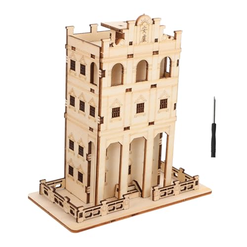 minkissy Holzpuzzle für Handgefertigtes Pädagogisches Holzspielzeug Kreativität und Vorstellungskraft für Zuhause Auto oder Schreibtisch als zu Weihnachten oder Geburtstagen von minkissy