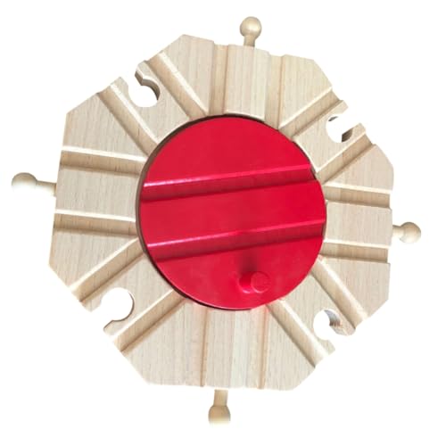 minkissy Holzschienen Set DIY Zugschienen Zubehör Langlebig Kompatibel mit Holzeisenbahn Einfach Zusammenzubauen Vielseitig Kombinierbar Geschenk für Ab Jahren von minkissy
