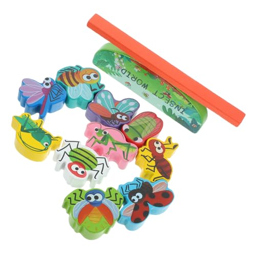 minkissy Holzspielzeug Balance Spiel Bunte Tierbausteine Lernspielzeug für Kleinkinder Ab Jahr Feinmotorik und Eltern Junge Mädchen interaktion von minkissy