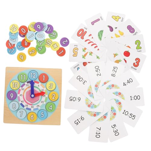 minkissy Holzspielzeug Digitales Lernuhr Robustes Sicheres Zahlen Zeitlernspielzeug für Kleinkinder Pädagogisches Montessori Form Farbenerkennungsspielzeug minkissy Holzspielzeug Digitales Lernuhr Robustes Sicheres Zahlen Zeitlernspielzeug für Kleinkinder Pädagogisches Montessori Form Farbenerkennungsspielzeug von minkissy