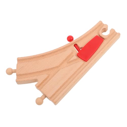 minkissy Holzspielzeug Eisenbahn Zubehör Set mit Erweiterungsschienen und Brückenbausatz Langlebige Holzeisenbahnstrecken für Kreatives Pädagogisches Spiel Geeignet für Zugliebhaber von minkissy