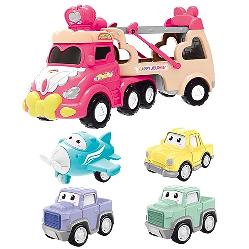 minkissy Inertiales Auto Modell LKW Farbenfroher Shop Truck ohne Batterie Interessanter Rückziehauto für Jungen und Mädchen von minkissy