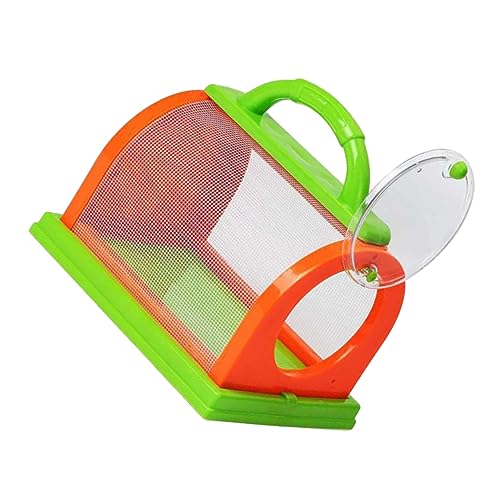 minkissy Insekten Beobachtungsbox Kunststoff mit Lupe Tragbares Lernspielzeug für Naturerkundung und Outdoor Entdeckung Leichtes Insektengehege für Jungen und Mädchen von minkissy