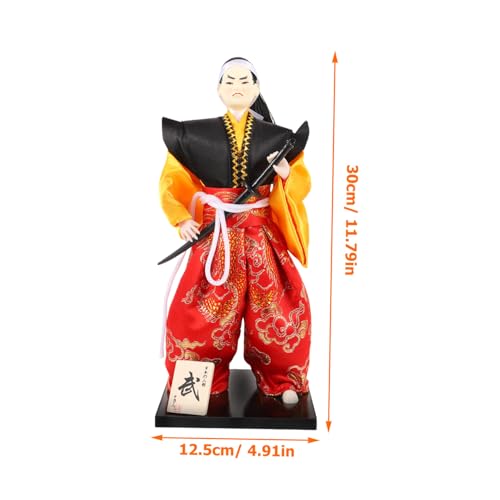 minkissy Japanische Samurai Puppe aus Hochwertigem Material Farbenfrohe Japanische Dekoration für Wohnzimmer Büro und Schlafzimmer Elegante Tischfigur als und Wohnaccessoire minkissy Japanische Samurai Puppe aus Hochwertigem Material Farbenfrohe Japanische Dekoration für Wohnzimmer Büro und Schlafzimmer Elegante Tischfigur als und Wohnaccessoire von minkissy