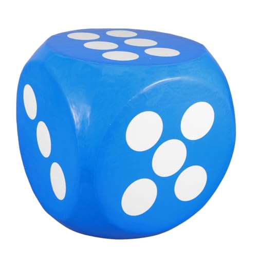 minkissy Jumbo Schaumstoffwürfel für Outdoor Spiele und Unterrichtsaktivitäten Extra Große Weiche Würfel für Riesenwürfel Blau für Lernspiele und Partys von minkissy