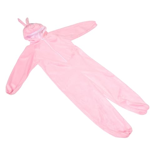 minkissy Kaninchenleistung Kostüm Halloween-kostüme Hase Häschen-halloween-kostüm Leistungskostüm -cartoon -party -outfit Kleinkindkaninchenkostüm Hasen-cosplay Hasenkostüm Rosa Baumwolle von minkissy