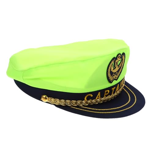 minkissy Kapitänsmütze für Cosplay und Partys Verstellbare Matrosenmütze Grün für Erwachsene als Kostüm Accessoire für Yacht und Faschingsfeiern minkissy Kapitänsmütze für Cosplay und Partys Verstellbare Matrosenmütze Grün für Erwachsene als Kostüm Accessoire für Yacht und Faschingsfeiern von minkissy