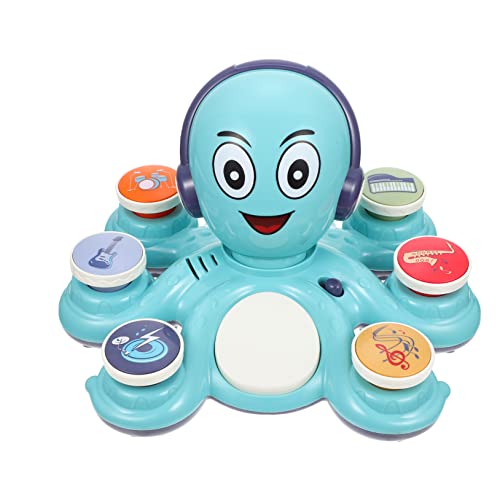 minkissy Karton Musikspielzeug mit Licht Elektronisches für Farbwechselnd Intellektuell Fördern und Lernspielzeug Blau ohne Batterien von minkissy