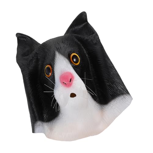 minkissy Katzenmaske für Einzigartige Vollkopf mit Detailreichem Design Lustiges Halloween Cosplay Zubehör für Kostümpartys und Maskeraden minkissy Katzenmaske für Einzigartige Vollkopf mit Detailreichem Design Lustiges Halloween Cosplay Zubehör für Kostümpartys und Maskeraden von minkissy