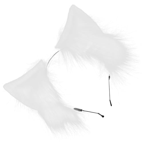 minkissy Katzenohren Haarreif für Mädchen Tierkopfbedeckung Dekoratives Accessoire für Kostümpartys und Feiern Leicht und Bequem für Karneval und Fotoshootings von minkissy