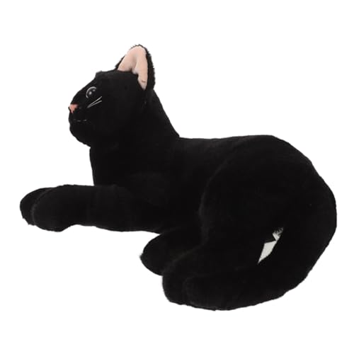 minkissy Kawaii Plüschspielzeug Realistisches Stofftier für Weiches Kuscheltier mit Lebensechten Details zur Halloween Dekoration für Katzenliebhaber minkissy Kawaii Plüschspielzeug Realistisches Stofftier für Weiches Kuscheltier mit Lebensechten Details zur Halloween Dekoration für Katzenliebhaber von minkissy