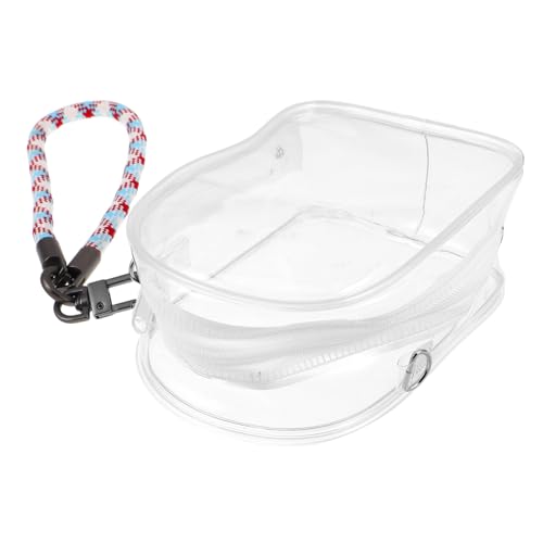 minkissy Klarer Puppen-Organizer mit Reißverschluss Tragbare PVC-Aufbewahrungstasche für Puppen Schlüssel und Handy Vielseitige Transparente Aufbewahrungstasche mit Buntem Gewebtem minkissy Klarer Puppen-Organizer mit Reißverschluss Tragbare PVC-Aufbewahrungstasche für Puppen Schlüssel und Handy Vielseitige Transparente Aufbewahrungstasche mit Buntem Gewebtem von minkissy