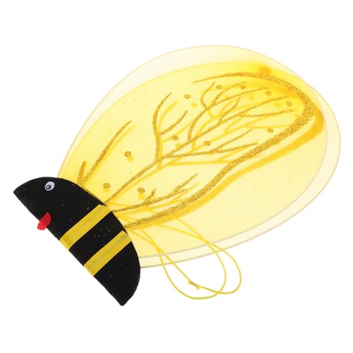 minkissy Kleine Bienenflügel Hummelkostüm Biene Kostüm Für Erwachsene Bienen-halloween-kostüm Kleines Biene-halloween-kostüm Kleines Bienenkostüm Für Babys Hummelkostüm Damen Plastik von minkissy