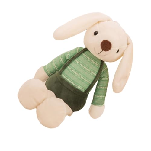 minkissy Kleiner Plüschhase Niedliches Kuscheltier für Realistisch Gestalteter Grüner Stoffhase als Geburtstags und Festtagsgeschenk Dekoratives Kuscheltier für Kinderzimmer von minkissy