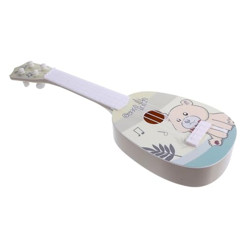 minkissy Kleiner Ukulele Spielzeug für Kinder 4-Saitige Gitarre für Frühes Lernen Musikinstrument für Mädchen Sicheres Material für Geburtstage und Partys von minkissy
