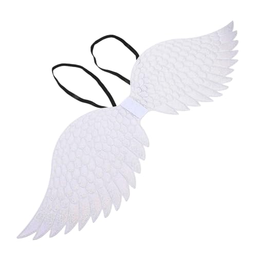 minkissy Kostüm Deko Für Halloween Partys Silbergraue Masquerade Wings Requisiten Für Kostümpartys Karneval von minkissy