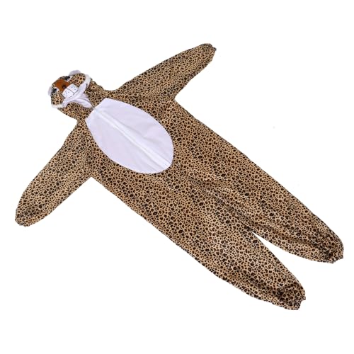 minkissy Kostüme Für Tierspielkostüm Kindertier -overall Kindertierkostüm Zur Geburtstagsfeier -leoparden -jumpsuit Kinderkostüm Leopard -tier-kostüm Kaffee Polyester von minkissy