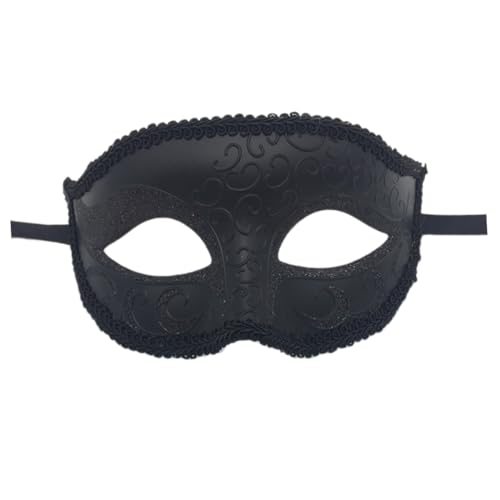 minkissy Maskerade-maske Thematische Abschlussballmaske Schwarze Kostümmaske Kostüm-party Herausragende Maske Maskerade Kostüm Augenmaske Venedig Halloween Männer Und Frauen von minkissy
