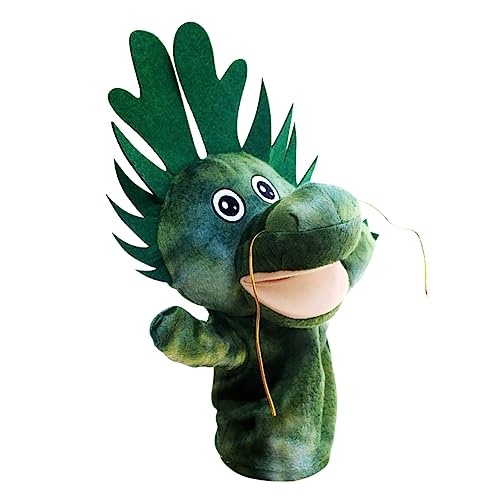 minkissy Kreative Cartoon Drache Handpuppe aus Plüsch Tierhandpuppe für Geschichten Erzählen und Rollenspiele von minkissy