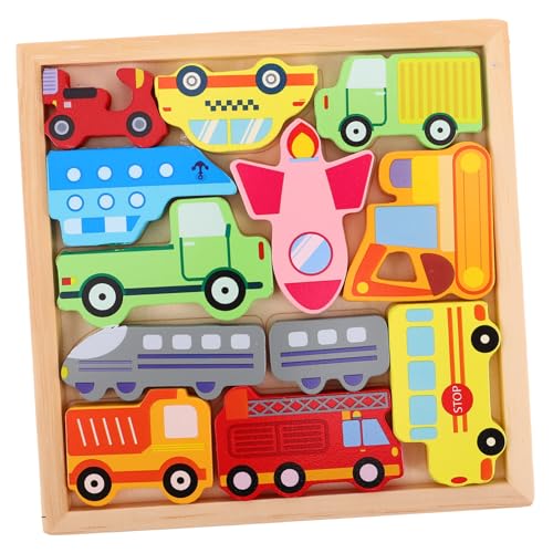 minkissy Kreatives Holzfahrzeug Puzzle für Kleinkinder Buntes Lernspielzeug zur Kognitiver Fähigkeiten Sichere Kindergartenformpuzzle für Frühe Entwicklung minkissy Kreatives Holzfahrzeug Puzzle für Kleinkinder Buntes Lernspielzeug zur Kognitiver Fähigkeiten Sichere Kindergartenformpuzzle für Frühe Entwicklung von minkissy