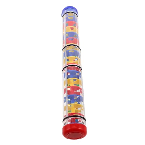 minkissy Kreatives Regenklangspielzeug für Kleinkinder Spiralförmige Klangröhre für Auditive Entwicklung Farbenfrohes Musikinstrument und Spielaktivitäten von minkissy