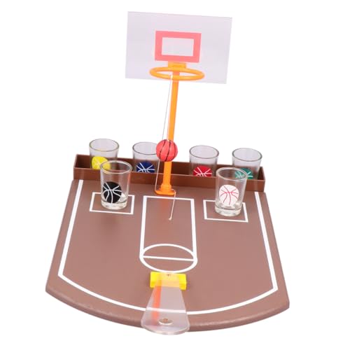 minkissy Kreatives Trinkspiel Desktop Basketball für Barunterhaltung Basketballkorb für Lustige Partys und Gesellige Abende mit Freunden von minkissy