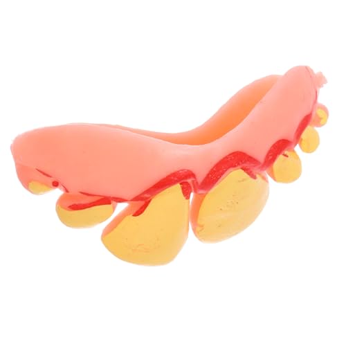 minkissy Künstliche Zähne für Halloween Realistische Fake Zähne für Kostüme Party Requisiten Fotodekoration Lustige Zahnprothese für Schaurige Anlässe Halloween Dekoration Cosplay Zubehör von minkissy
