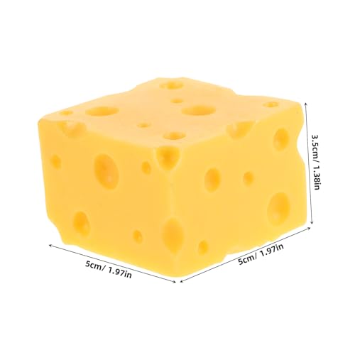 minkissy Künstliches Käsemodell Dreieckig Realistische Fake Cheese Deko Für Fotografie Food Props Küche Display Zubehör Kreative Präsentation von minkissy