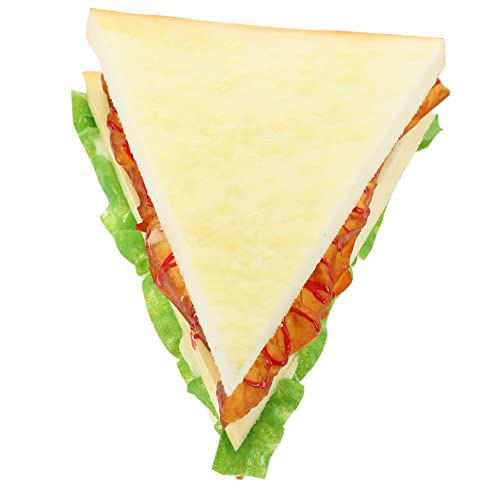 minkissy Künstliches Sandwich Modell aus Langlebigem PU Material Realistische Simulation Farbecht und Formstabil Vielseitig als Fotorequisite Küchen und Ladendekoration Geeignet von minkissy