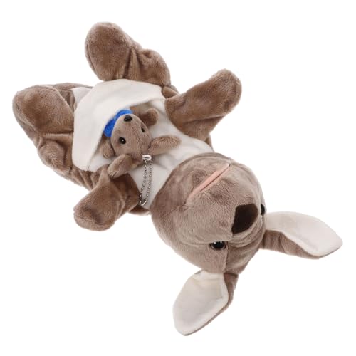 minkissy Kuschelige Handpuppe aus Weichem PP Baumwollstoff Interaktives Kinderspielzeug für Geschichten Fördert Fantasie und Gemeinsames Teilig mit Blauem Halstuch und minkissy Kuschelige Handpuppe aus Weichem PP Baumwollstoff Interaktives Kinderspielzeug für Geschichten Fördert Fantasie und Gemeinsames Teilig mit Blauem Halstuch und von minkissy
