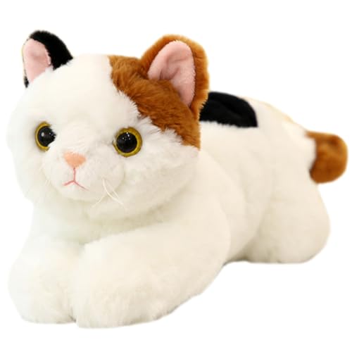 minkissy Kuschelige Katzenfigur aus Plüsch Niedliches Stofftier für Accessoire zur Raumdekoration für Gute Laune aus Hochwertigem Weichem Material Gefertigt minkissy Kuschelige Katzenfigur aus Plüsch Niedliches Stofftier für Accessoire zur Raumdekoration für Gute Laune aus Hochwertigem Weichem Material Gefertigt von minkissy