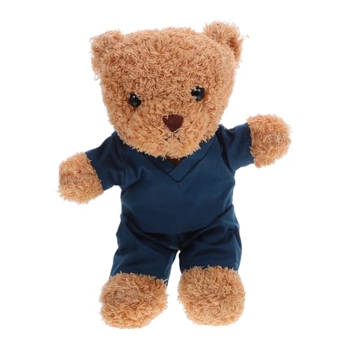 minkissy Kuscheliges Nurse Bear Plüschtier mit Niedlichem Krankenschwester Outfit Weiches Stofftier für zur Pflegeausbildung Charmantes für Medizinische Fachkräfte von minkissy