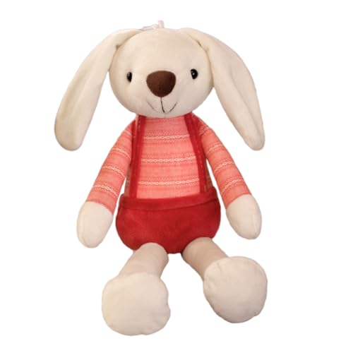 minkissy Kuscheliges Plüschhäschen aus Weichem Baumwollmaterial Niedliches Kaninchen für Junge Mädchen und Perfektes zu Geburtstag und Ostern Dekoratives Kuscheltier von minkissy