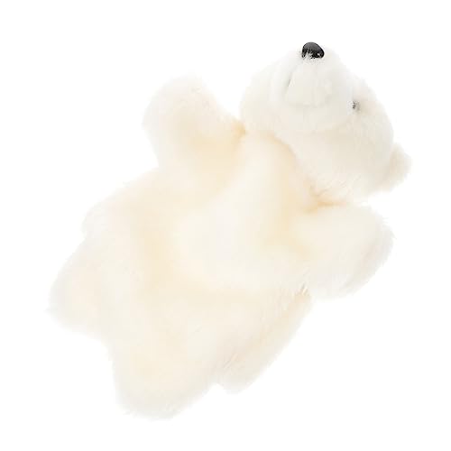 minkissy Kuscheltier Handpuppe Polar Bear Interaktive Plüsch Handpuppe für Fantasie und Rollenspiele aus Hochwertigem Waschbarem Material minkissy Kuscheltier Handpuppe Polar Bear Interaktive Plüsch Handpuppe für Fantasie und Rollenspiele aus Hochwertigem Waschbarem Material von minkissy