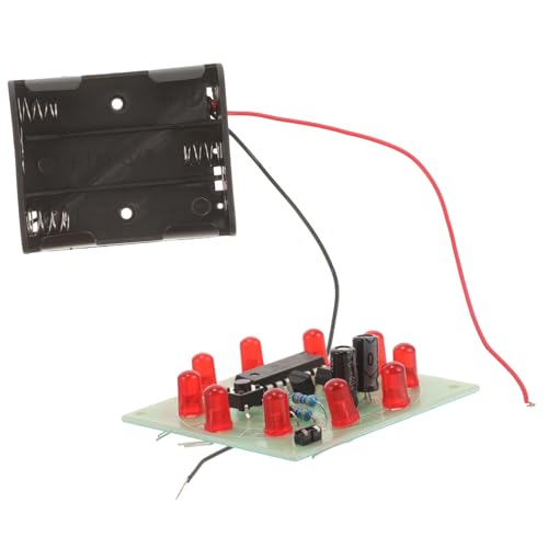 minkissy LED Lucky Wheel Lamp DIY Bausatz Intelligentes Wissenschaftsspielzeug für Lernspiel Fördert Kreativität und Experimentierfreude Batteriebetriebenes Elektronikset von minkissy