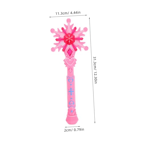 minkissy LED Zauberstab mit Drehender Schneeflocke Pinker Feenstab für Mädchen Interaktives für Weihnachten Partyzubehör und Festliche Kostüm Accessoires minkissy LED Zauberstab mit Drehender Schneeflocke Pinker Feenstab für Mädchen Interaktives für Weihnachten Partyzubehör und Festliche Kostüm Accessoires von minkissy