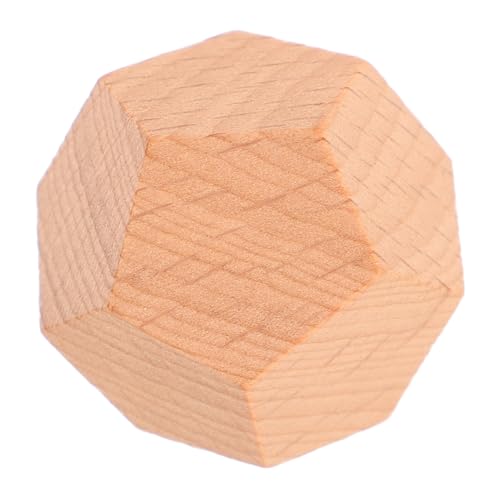 minkissy Leere Holzwürfel für DIY Projekte und Lernspiele Unvollendete Holzwürfel für Mathematikspiele und Brettspiele für Erwachsene von minkissy