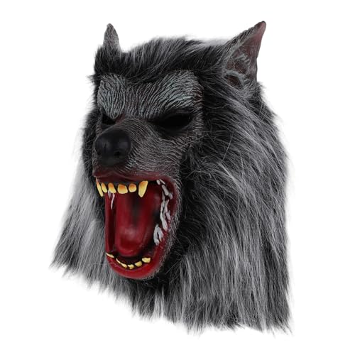 minkissy Leichte Wolfskopfmaske Atmungsaktive Gruselige Halloween Vollkopfmaske Für Erwachsene Cosplay Horror Kostüm minkissy Leichte Wolfskopfmaske Atmungsaktive Gruselige Halloween Vollkopfmaske Für Erwachsene Cosplay Horror Kostüm von minkissy