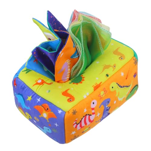 minkissy Lernspielzeug Dinosaurier Stoff tücherbox Montessori Sensorisches für Kleinkinder Buntes Interaktives Frühförderungsset zur Handmotorik und Problemlösung minkissy Lernspielzeug Dinosaurier Stoff tücherbox Montessori Sensorisches für Kleinkinder Buntes Interaktives Frühförderungsset zur Handmotorik und Problemlösung von minkissy