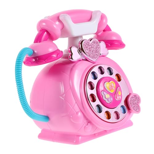 minkissy Lernspielzeug Musik und Geschichten Telefon Interaktives Sicheres für Jungen und Mädchen Fördert Kreativität Sprachentwicklung und Kognitive Fähigkeiten Pinkes Prinzessinnen von minkissy