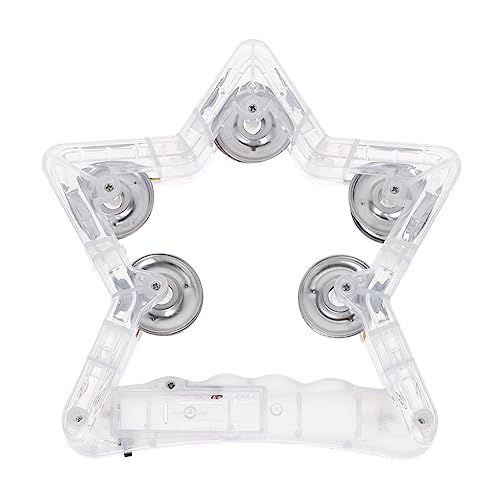minkissy Leuchtendes Tamburin für Kleinkinder Handheld Percussion Instrument Spaßiges Musikspielzeug für Partys Festivals und Veranstaltungen Fünfzackiger Stern ohne Batterie für Schule minkissy Leuchtendes Tamburin für Kleinkinder Handheld Percussion Instrument Spaßiges Musikspielzeug für Partys Festivals und Veranstaltungen Fünfzackiger Stern ohne Batterie für Schule von minkissy