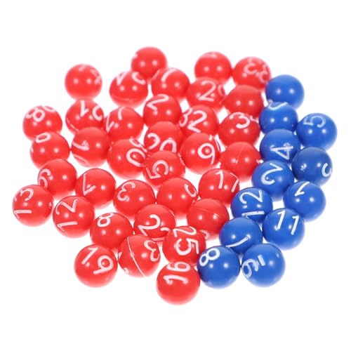 minkissy Lotteriekugeln mit Nummerngravur Langlebige Plastikspielbälle für Party Bingo Kinderbildung und Sportauslosungen Vielseitige Bunte Kugeln für Unterhaltung und Gewinnspiele von minkissy