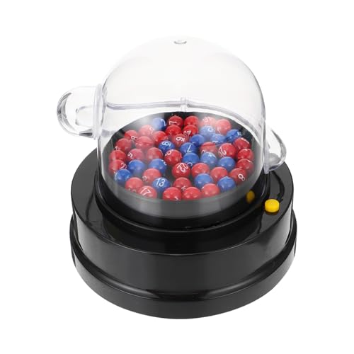 minkissy Lotto Kugelmaschine für Partys Elektronische Glücksball Ziehmaschine für Restaurants Cafés und Freizeitaktivitäten Leicht und Tragbar Transparentes Design für Faire Ergebnisse von minkissy