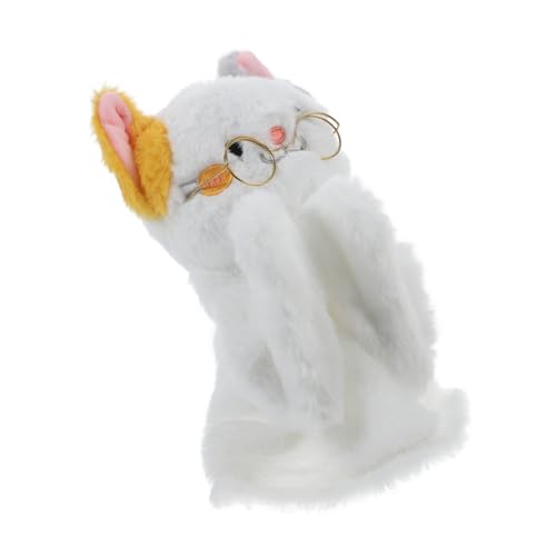 minkissy Lustige Cartoon Katzen Handpuppe Plüsch Interaktive Handpuppe für Storytelling Handspielzeug Fördert Kreativität und Hand Auge Koordination von minkissy